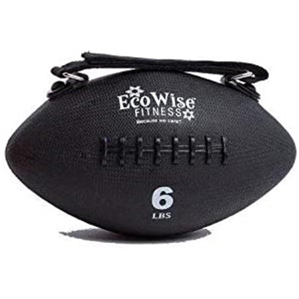 Agm Group 6 lbs EcoWise Slim Olive Weight Ball, Black -7.25 in. dia. 85706